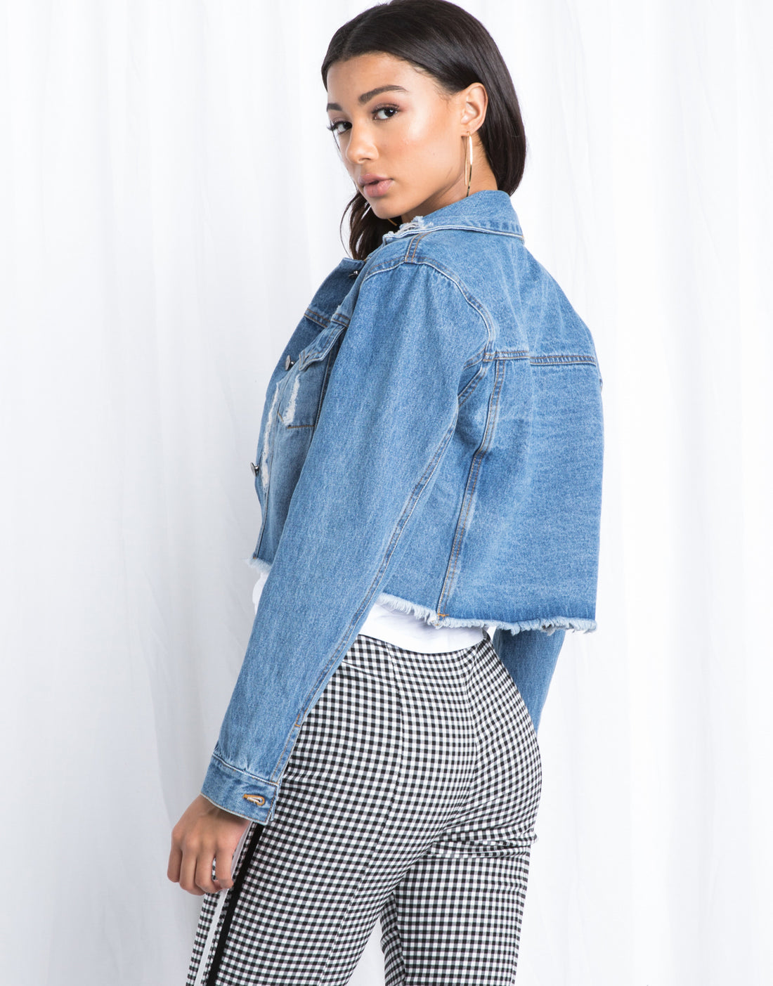 Road Tripping Cropped Denim Jacket Outerwear -2020AVE