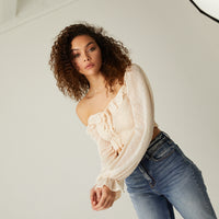 Smocked Puff Sleeve Crop Top Tops -2020AVE