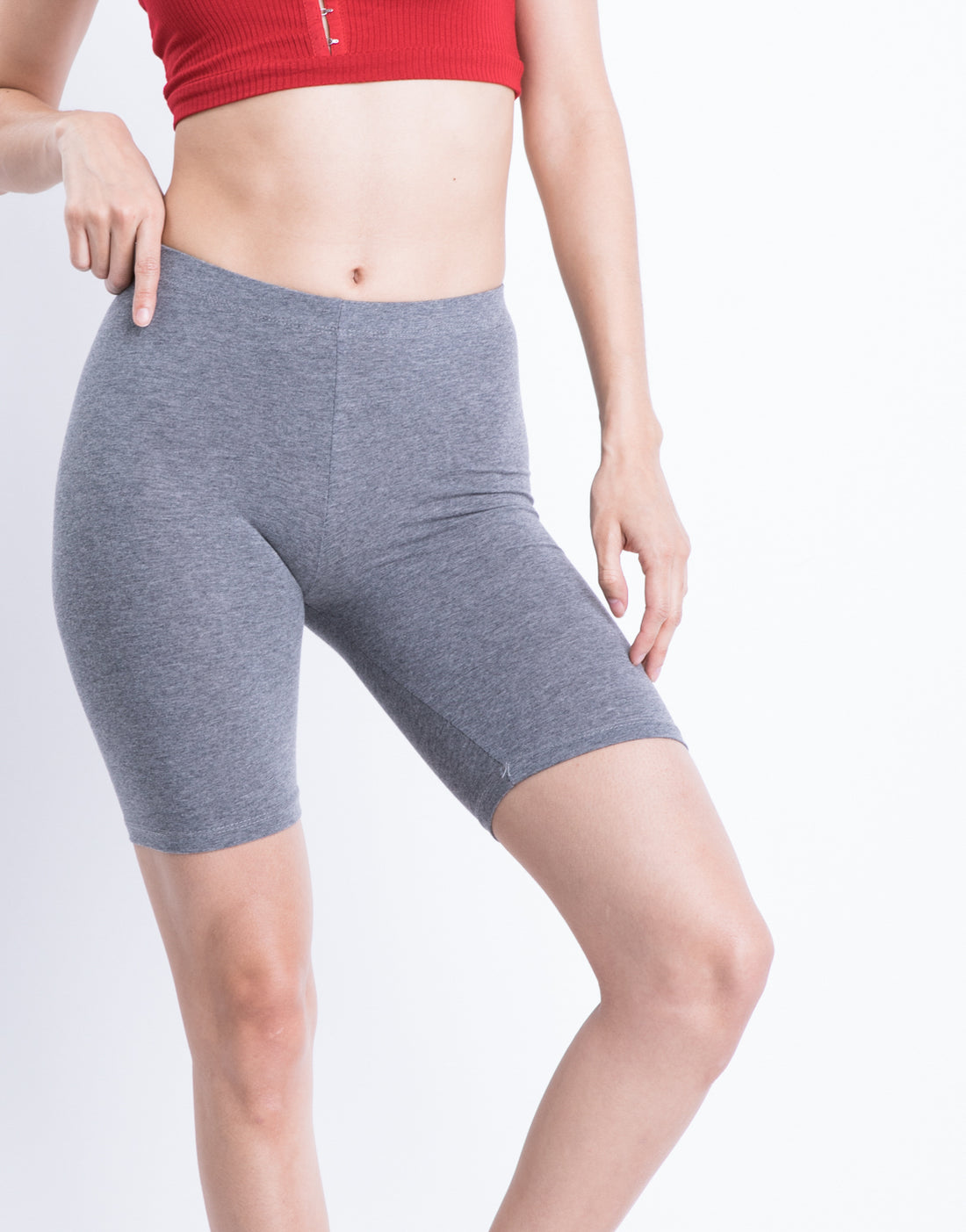 Sporty Bike Shorts Bottoms Charcoal Small -2020AVE