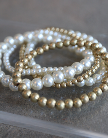 Stacked Pearl Bracelet Set Jewelry Pearl One Size -2020AVE