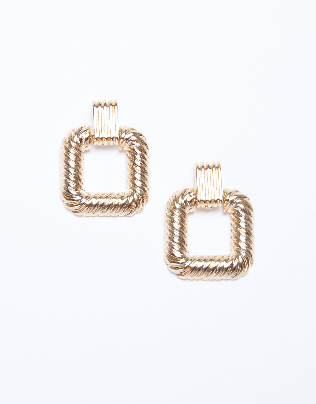Statement Door Knocker Earrings Jewelry Gold One Size -2020AVE