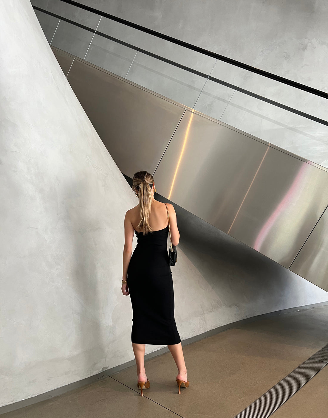 Strapless Bodycon Midi Dress Dresses Black Small -2020AVE