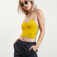 Stretch It Out Sporty Crop Top Tops Marigold One Size -2020AVE