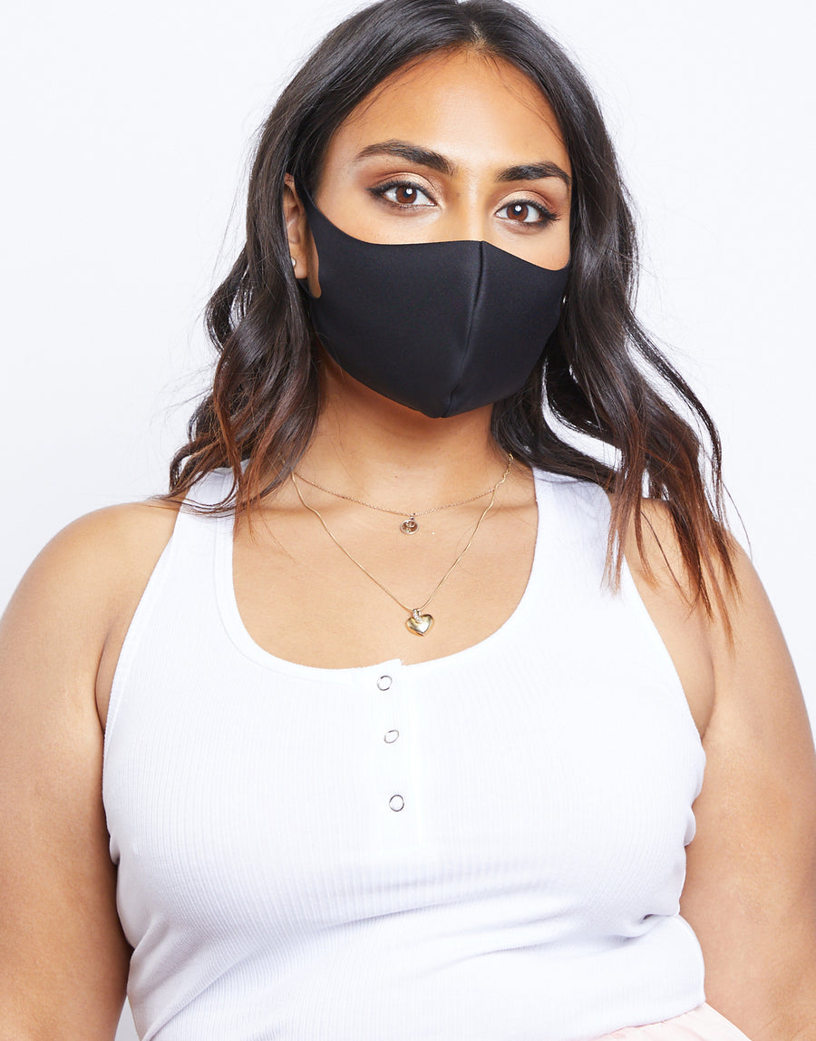 Stretchy Comfort Mask Accessories Black One Size -2020AVE