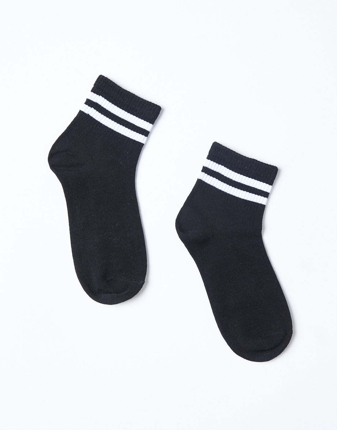 Striped Ankle Socks Accessories Black One Size -2020AVE