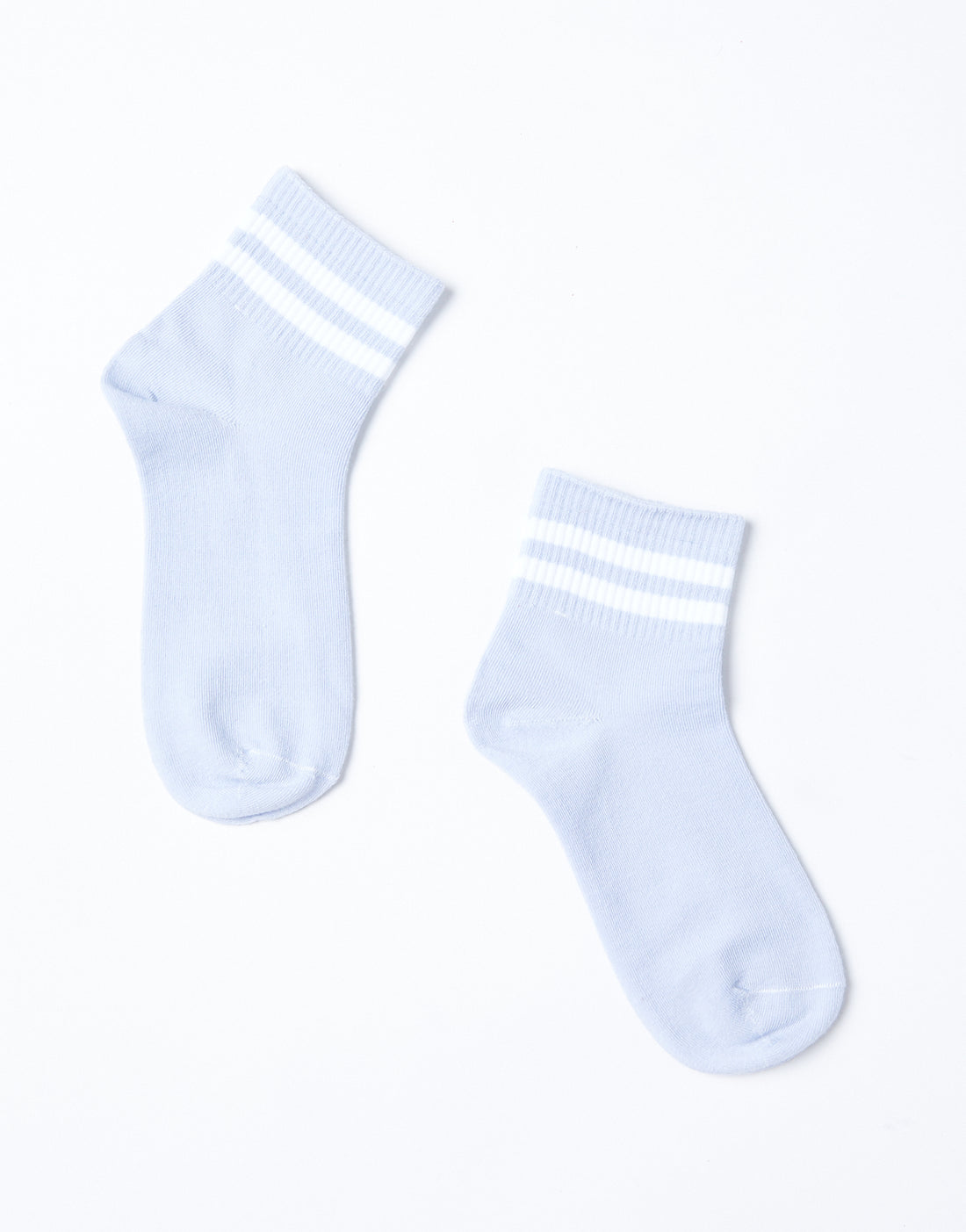 Striped Ankle Socks Accessories Light Blue One Size -2020AVE