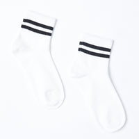 Striped Ankle Socks Accessories White One Size -2020AVE