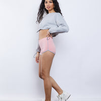 Striped Comfy Shorts Bottoms -2020AVE