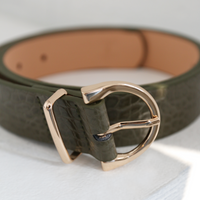 Sydney Croc Belt Accessories Olive One Size -2020AVE
