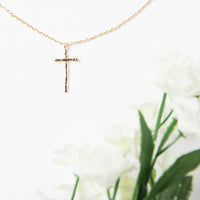 Textured Cross Necklace Jewelry -2020AVE