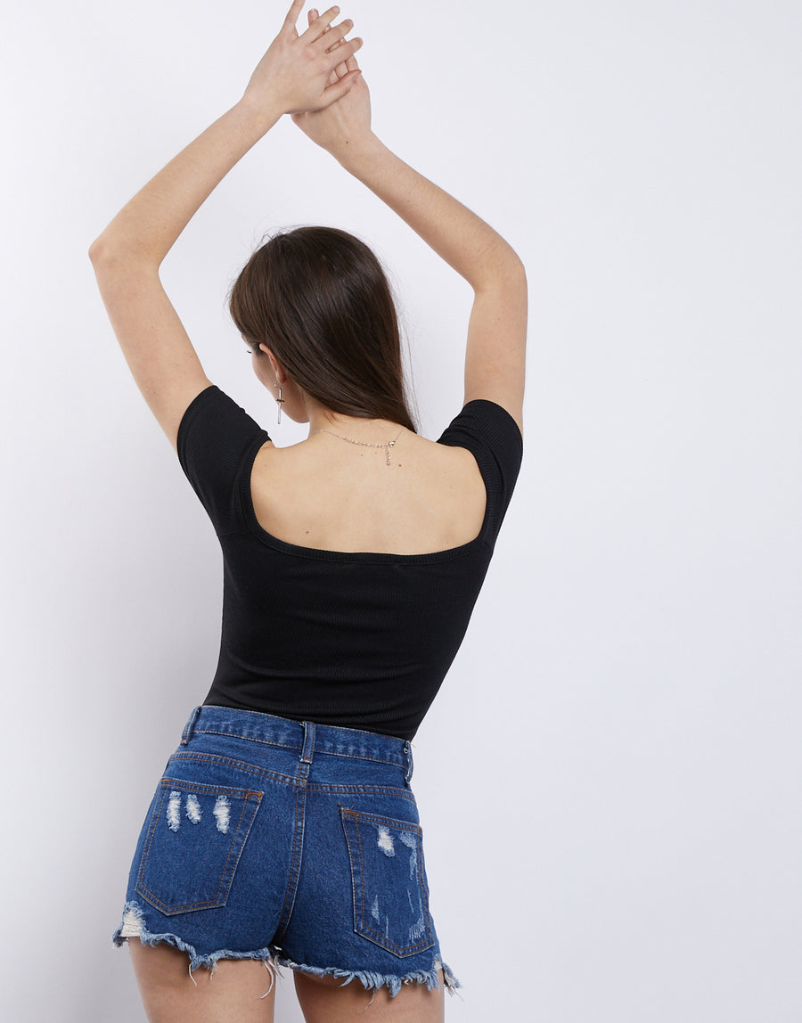 Alissa Off The Shoulder Bodysuit Tops -2020AVE