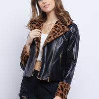 The Barrymore 90's Fur Leather Jacket Outerwear -2020AVE