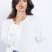 The Cozy Girl Thermal Top Tops Ivory Small -2020AVE