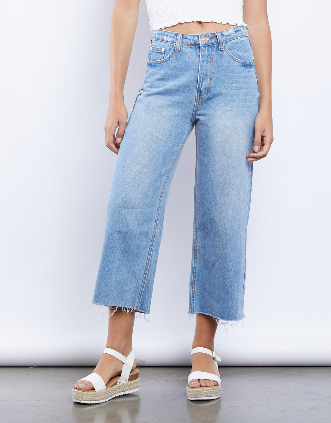 Throwback Wide Leg Jeans - Wide Leg Jeans Cropped - Flare Leg Jeans ...