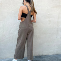 Tie Strap Linen Overalls Rompers + Jumpsuits -2020AVE