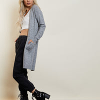Too Casual Cardigan Outerwear Heather Gray Small -2020AVE