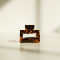 Tortoise Shell Mini Claw Clip Accessories Brown One Size -2020AVE