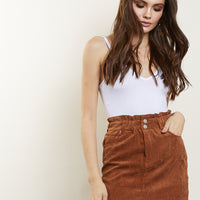 Track Re-cord Corduroy Skirt Bottoms Brown Small -2020AVE