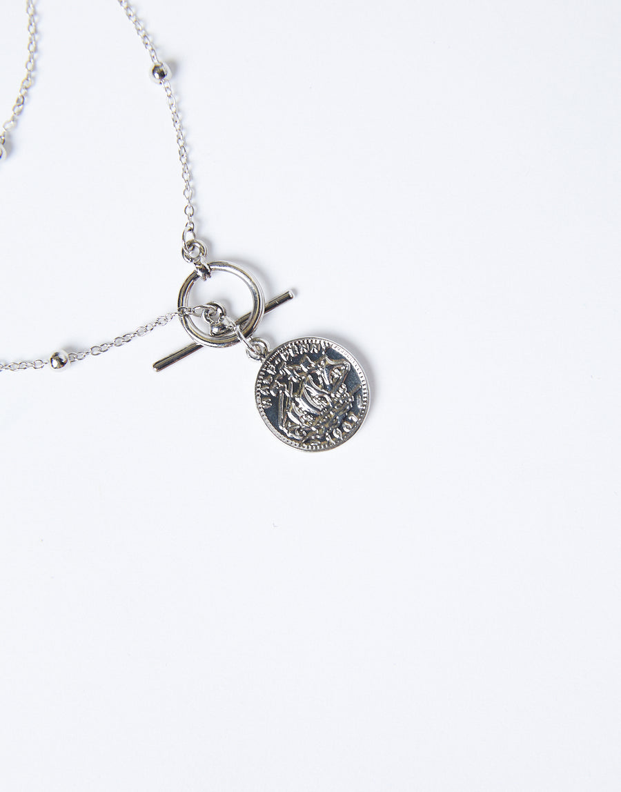 Treasure Chest Layered Coin Necklace Jewelry -2020AVE