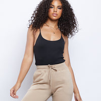 Typical Ribbed Tank Tops Black Small -2020AVE