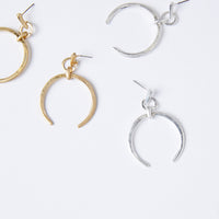 Vintage Crescent Moon Earrings Jewelry -2020AVE
