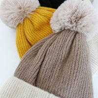 Two-Tone Ribbed Hat Accessories -2020AVE