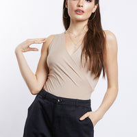 Wrap Me Up Bodysuit Tops Nude Small -2020AVE