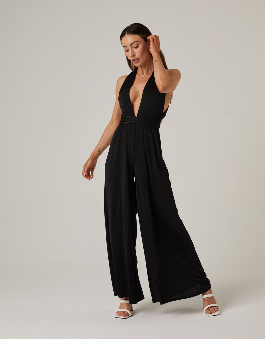 Wrapping Ties Knit Jumpsuit Rompers + Jumpsuits -2020AVE