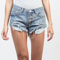 All The Way Button Up Shorts Bottoms -2020AVE