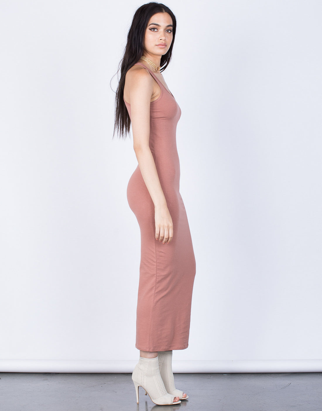 Side View of Casual Days Dress 