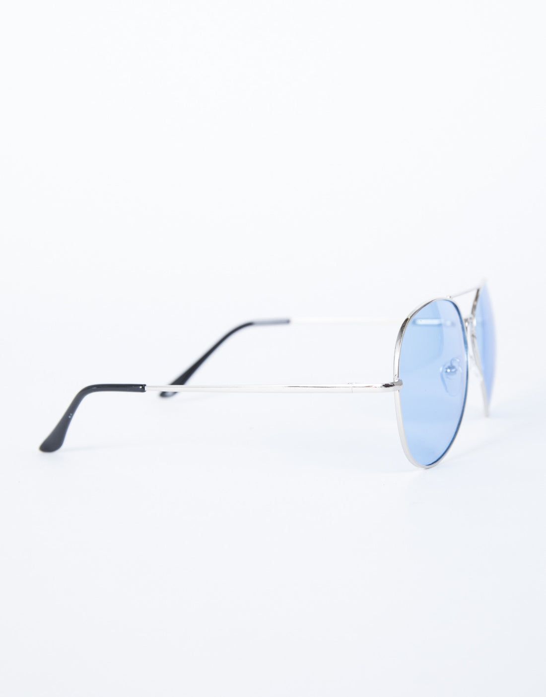 Blue Cooled Down Aviators - Side View