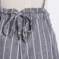 Pinstripe Backless Jumpsuit Rompers + Jumpsuits -2020AVE