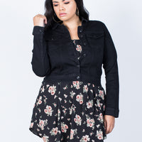 Front View of Plus Size All Year Round Jacket