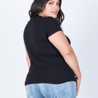 Curve Laidback Tee Plus Size Tops -2020AVE