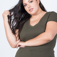 Curve Laidback Tee Plus Size Tops -2020AVE
