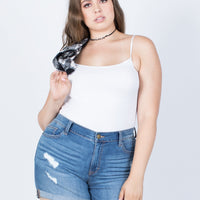 Curve Love Your Cuffed Shorts Plus Size Bottoms -2020AVE