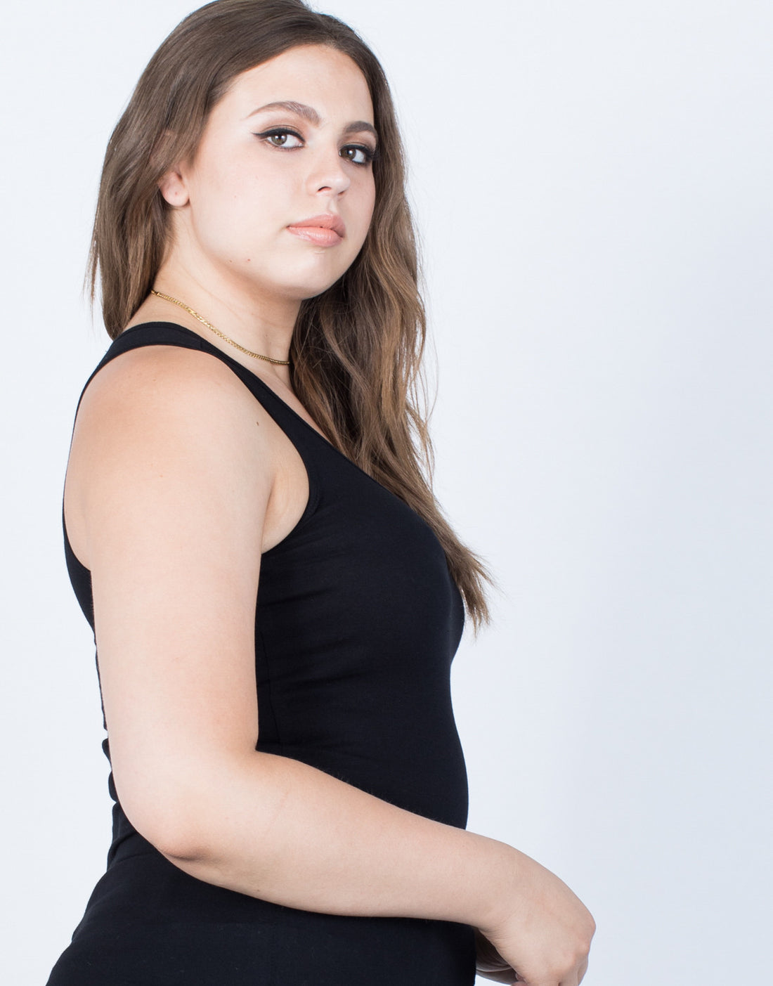 Curve So Comfy Basic Tank Plus Size Tops -2020AVE