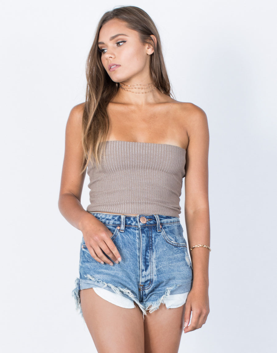 Rachel Tube Top Tops Taupe S/M -2020AVE