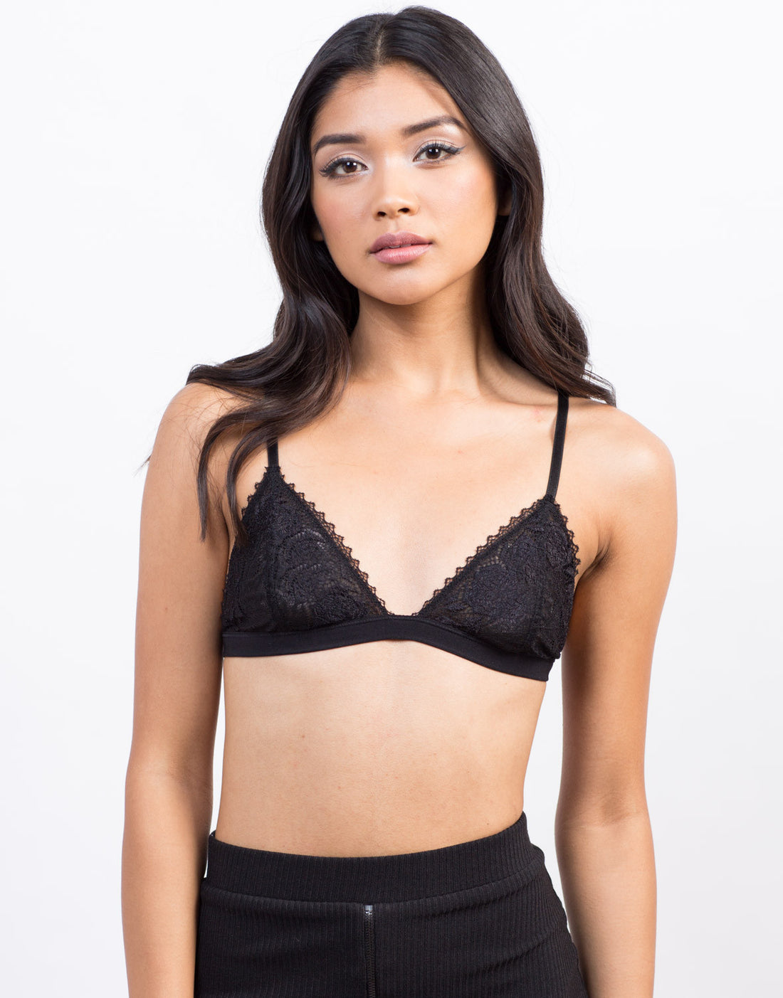 Rosey Lace Bralette Intimates Black S/M -2020AVE