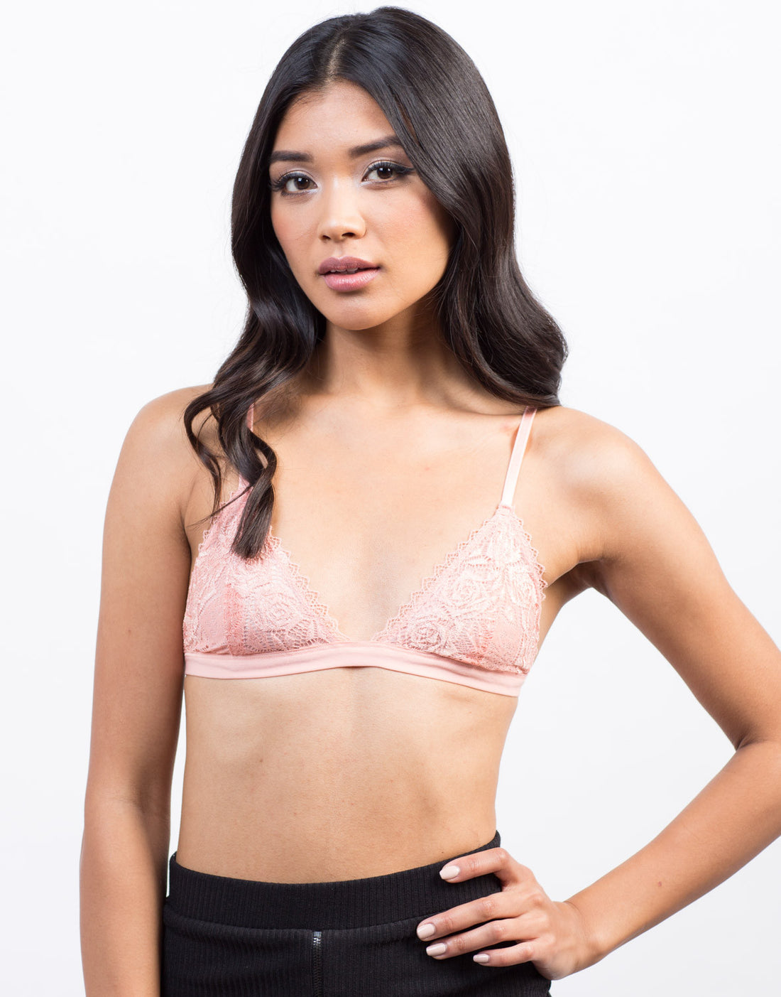 Rosey Lace Bralette Intimates Blush S/M -2020AVE
