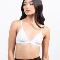 Rosey Lace Bralette Intimates White S/M -2020AVE