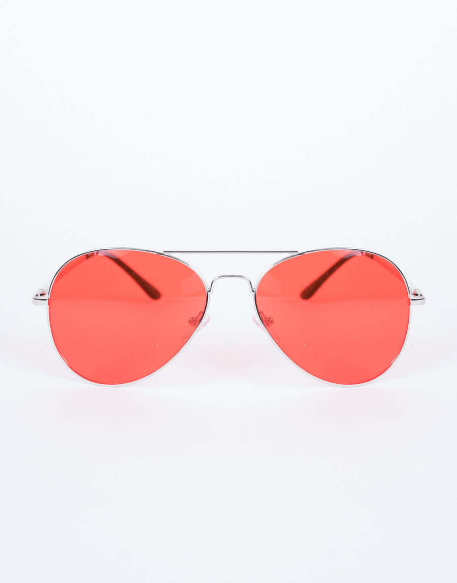 Red Warm Days Sunnies - Front View